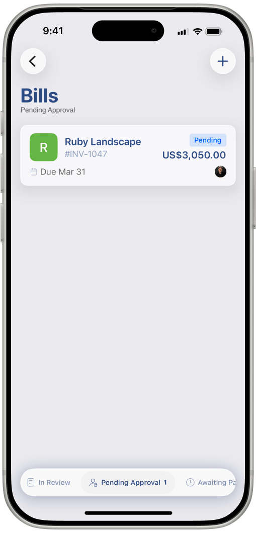 Digits Bills on iPhone