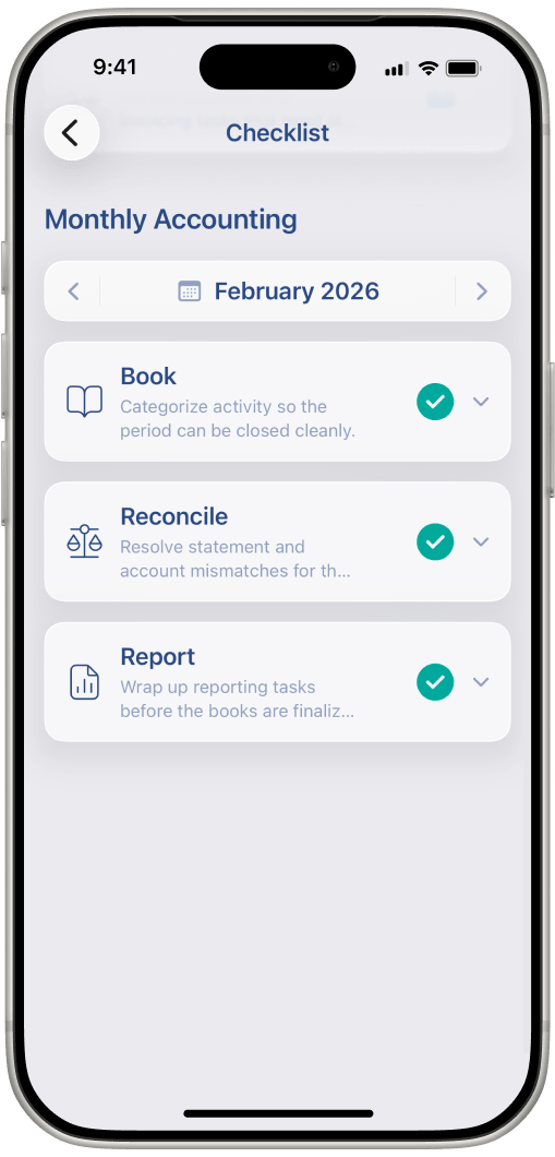 Digits Checklist on iPhone